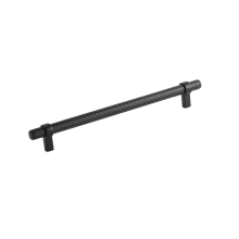 Sinclaire 8-13/16" Center to Center Modern Industrial Ridged Cabinet Bar Handle / Drawer Bar Pull