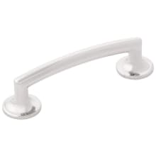Flare 3-3/4 Inch (96 mm) Center to Center Flared Base Posts Cabinet Handle / Drawer Pull