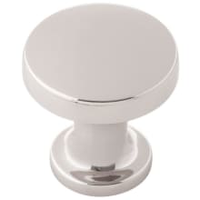 Flare 1-1/8 Inch Flared Base Flat Mushroom Cabinet Knob / Drawer Knob