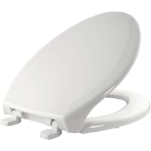 Elongated Commercial Plastic Closed Front Toilet Seat with Top-Tite&reg; Hinge