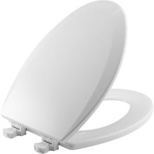 Elongated Closed-Front Toilet Seat with Easy Clean Hinge
