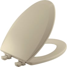 Elongated Closed-Front Toilet Seat with Easy Clean Hinge