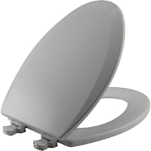 Elongated Closed-Front Toilet Seat with Easy Clean Hinge