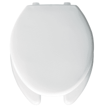 Elongated Commercial Plastic Open Front Toilet Seat with Top-Tite® Hinge