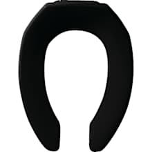 Elongated Open-Front Less Cover Commercial Plastic Toilet Seat with Stay-Tite Commercial Fastening System