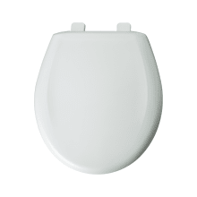Round Plastic Toilet Seat with Top-Tite&reg; Hinge