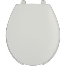 Medic-Aid&reg; Round Plastic Open Front Toilet Seat with STA-TITE&reg;, DuraGuard&reg; and 3-inch Lifts