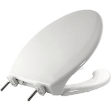 Elongated Hospitality Plastic Open-Front with Cover Toilet Seat