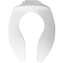 Commercial Elongated Open-Front Toilet Seat