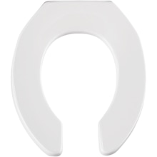 Round Commercial Plastic Open-Front Less Cover Toilet Seat