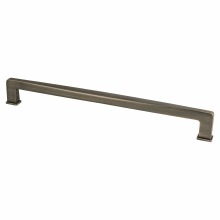 Subtle Surge 12" Center to Center Contemporary Soft Square Appliance Handle / Appliance Pull with Mounting Hardware