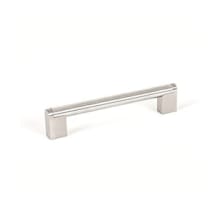 Studio Pack of (10) - 6-5/16" (160mm) Center to Center Hollow Stainless Steel Urban Modern Cabinet Handles / Drawer Pulls