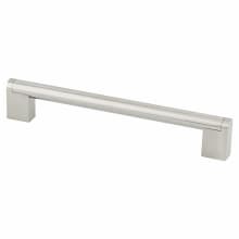 Studio 7-9/16" (192mm) Center to Center Urban Modern Hollow Stainless Steel Cabinet Handle / Drawer Pull