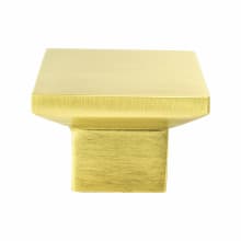 Elevate 1-9/16 Inch Square Contemporary Cabinet Knob / Drawer Knob