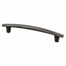 Meadow 6-5/16 Inch Center to Center Elegant Curved Bar Cabinet Handle / Drawer Pull