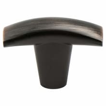 Meadow 1-3/4 Inch Elegant Curved T Bar Cabinet Knob / Drawer Knob