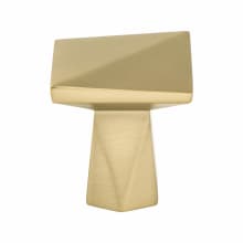 Swagger 1-3/16 Inch Modern Angled Square Cabinet Knob / Drawer Knob