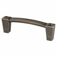 Connections 3" (96mm) Center to Center Bridge Style Cabinet Handle / Drawer Pull with Mounting Hardware