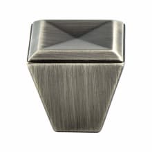 Connections 1-1/8 Inch Square Tapered Column Cabinet Knob / Drawer Knob