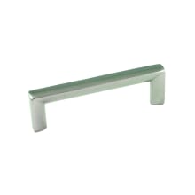 Metro Pack of (10) - 3-3/4" Center to Center Modern Square Cabinet Handles / Drawer Pulls