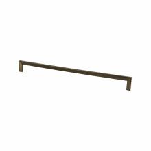 Metro Collection 12-19/32" (320 mm) Center to Center Square Corner Large Cabinet Handle / Drawer Pull with Mounting Hardware