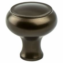 Forte 1-11/16 Inch Traditional Ringed Round Mushroom Cabinet Knob / Drawer Knob