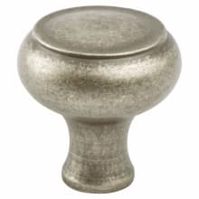 Forte 1-11/16 Inch Traditional Ringed Round Mushroom Cabinet Knob / Drawer Knob