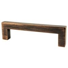 Contemporary Advantage One 3-3/4 Inch Center to Center Squared Corner Cabinet Handle / Drawer Pull