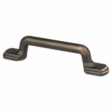 Traditional Advantage Two - 3" Center to Center Rustic Vintage Cabinet Handle / Drawer Pull with Rounded Feet and Mounting Hardware