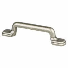 Traditional Advantage Two - 3" Center to Center Rustic Vintage Cabinet Handle / Drawer Pull with Rounded Feet and Mounting Hardware