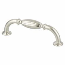 Advantage 3-3/4" (96mm) Center to Center Traditional Vintage Barrel Cabinet Handle / Drawer Pull