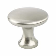 Contemporary Advantage Five 1-1/8" Simple Round Mushroom Cabinet Knob / Drawer Knob
