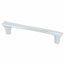 Fluidic 5-1/16" (128mm) Center to Center Contemporary Contoured Cabinet Handle / Drawer Pull with Mounting Hardware