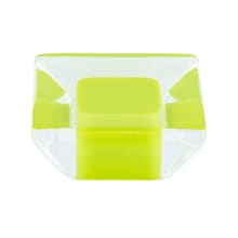 Core 1-5/16 Inch Square Acrylic Cabinet Knob / Drawer Knob from the Spectrum Collection by R. Christensen