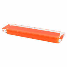 Core 3-3/4" (6mm) Center to Center Rectangular Pinch Style Acrylic Cabinet Handle / Drawer Pull