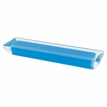 Core 3-3/4" (6mm) Center to Center Rectangular Pinch Style Acrylic Cabinet Handle / Drawer Pull