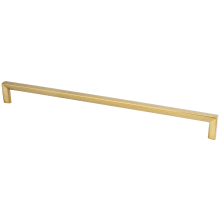 Metro Collection 12-19/32" (320 mm) Center to Center Square Corner Large Cabinet Handle / Drawer Pull with Mounting Hardware