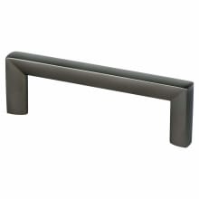 Metro 3-3/4" (96mm) Center to Center Modern Squared Corner Cabinet Handle / Drawer Pull