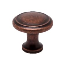 American Classics - Pack of (25) - 1-1/8 Inch Rustic Round Cabinet Knobs / Drawer Knobs