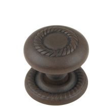 Advantage Plus Four 1-1/4 Inch Traditional Rope Trim Round Cabinet Knob / Drawer Knob