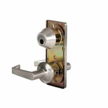 QCI 200 Series Interconnected Single Locking Passage Door Lever Set with "E" Lever, ANSI Strike and 6-Pin Cylinder