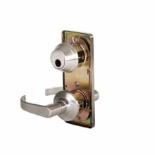 QCI 200 Series Interconnected Single Locking Passage Door Lever Set with "M" Lever, NS4 Latch, 118F Strike and 6-Pin Cylinder