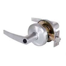 QCL 200 Series Storeroom Keyed Entry Door Lever Set with "A" Lever, ANSI Strike, 2-3/4" Backset and 6-Pin Cylinder
