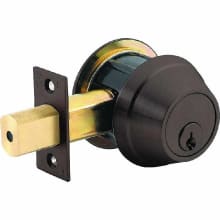 QDB 100 Series Single Cylinder Keyed Entry Deadbolt with 2-3/4" Backset and 6-Pin Cylinder