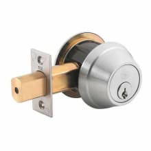 QDB 100 Series Single Cylinder Keyed Entry Deadbolt with 2-3/4" Backset and 6-Pin Cylinder