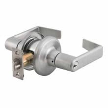 QTL 200 Series Storeroom Keyed Entry Door Lever Set with "E" Lever, ANSI Strike and 6-Pin Cylinder