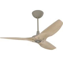 Haiku 52" Universal Mount 3 Blade Indoor Smart Ceiling Fan with Remote Control and Satin Nickel Motor / Body