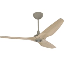Haiku 60" Universal Mount 3 Blade Indoor Smart Ceiling Fan with Remote Control and Satin Nickel Motor / Body