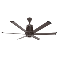 i6 60" 6 Blade Indoor Smart Ceiling Fan with Remote Control and Oil Rubbed Bronze Motor / Body