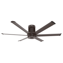 i6 60" 6 Blade Low Profile Outdoor Smart Ceiling Fan with Remote Control and Oil Rubbed Bronze Motor / Body